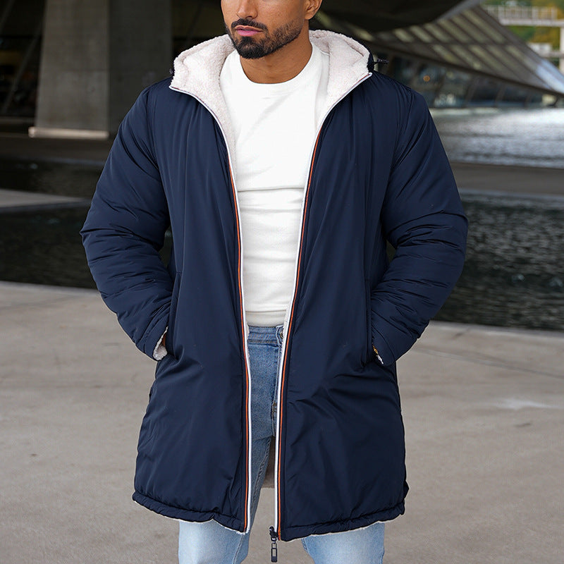 DualSide Winter Hooded Windbreaker