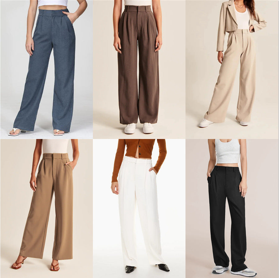 Aria High-Waist Trousers