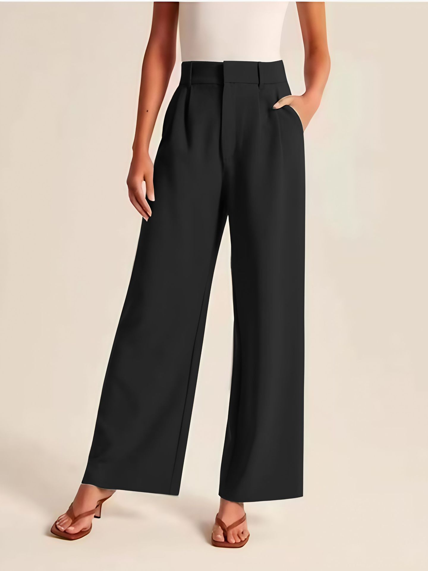 Aria High-Waist Trousers