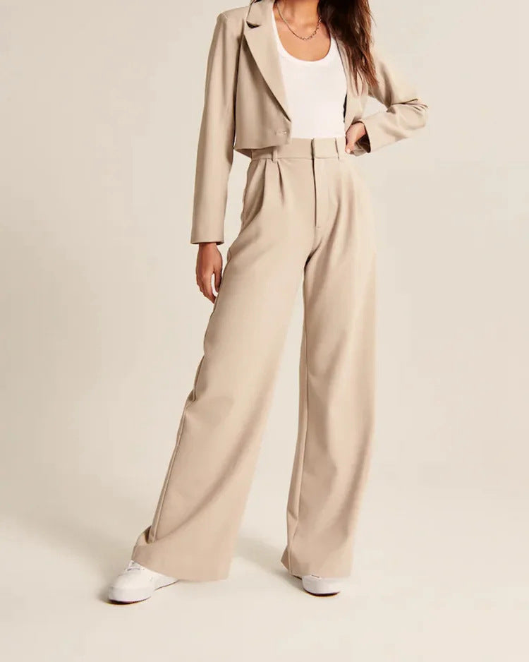 Aria High-Waist Trousers